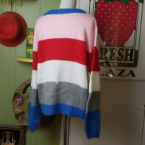 Long Sleeve Stripe Sweater M/L - Picture 6 of 9